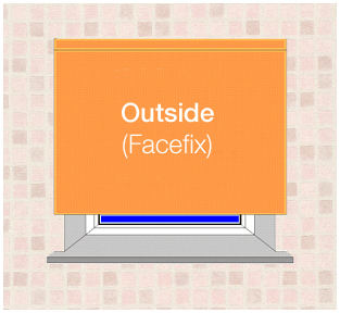 Facefix (Outside) | No cuttings will be applied, exact dimensions will be manufactured